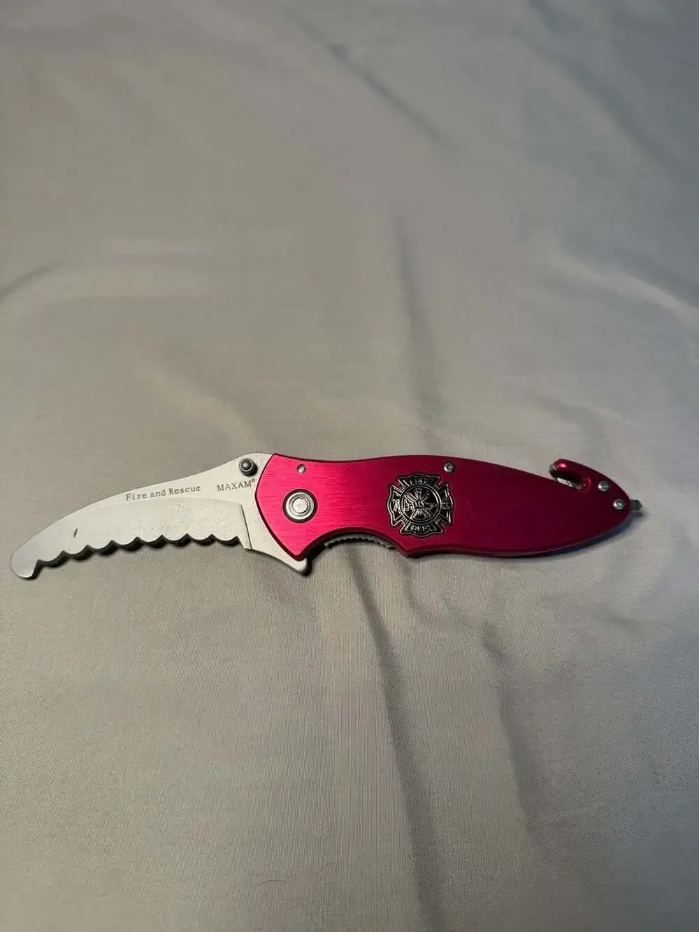 Maxam Fire and Rescue Knife Set with Tin Box